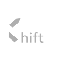 ShiftUp gray and white logo